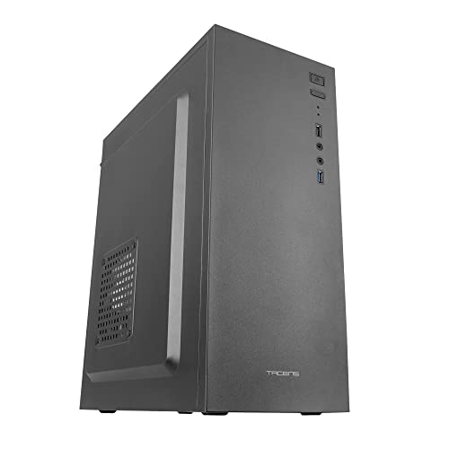 Tacens 2ALUX, PC Semitower ATX Gehäuse, 12cm Lüfter, Ultraleicht Stahl, Schwarz von TACENS