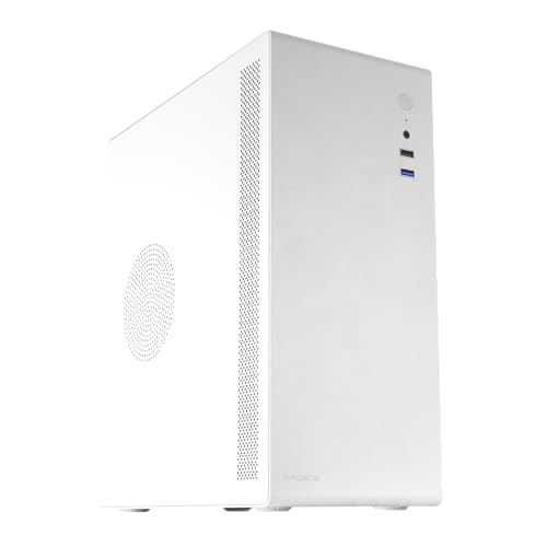 Tacens NOVAX, Ultra-kompaktes Micro-ATX PC-Gehäuse, Ultra-Robustes Ganzmetall-Design, 1x 80mm Lüfter Hinten, Mini-Tower-Gehäuse mit Großer Interner Kapazität, Weiß von TACENS