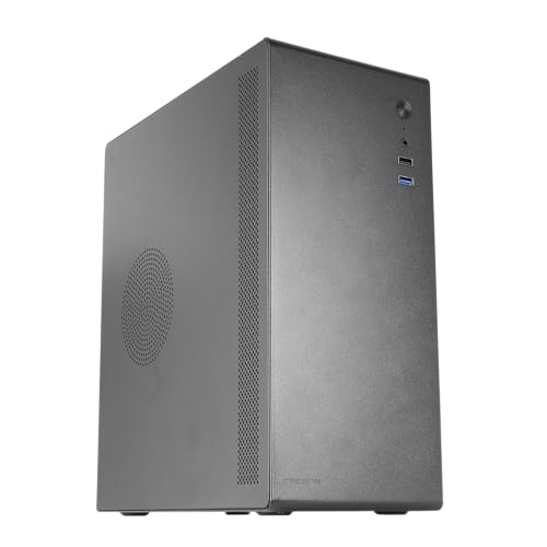 Tacens NOVAX550BR, Micro-ATX PC-Gehäuse + Netzteil 550W 80Plus Bronze 230V, Vollmetall-Design, 1x 80mm Lüfter Hinten, Mini-Tower mit Großer Interner Kapazität, Schwarz von TACENS