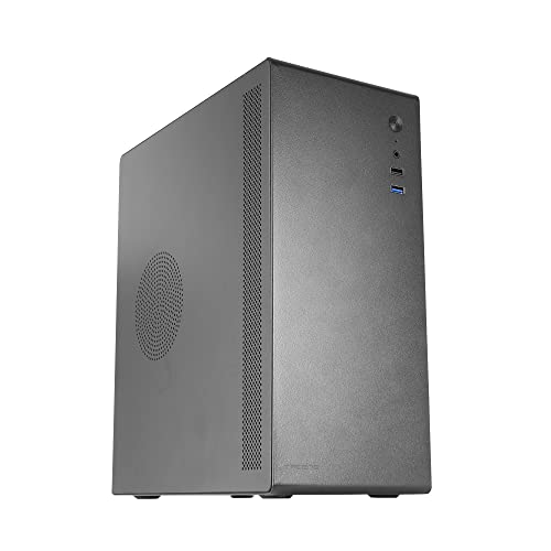 Tacens ORUMX500, Micro-ATX Mini-Tower Slim Gehäuse + SFX 500W Netzteil, Ultra Kompakt, Stahlrahmen, 80mm Lüfter, Schwarz von TACENS