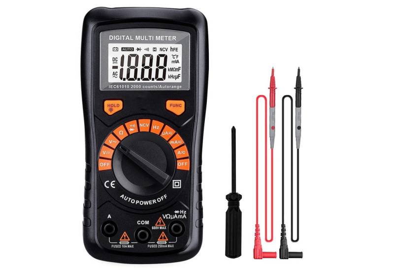TACKLIFE (Batterie nicht beigfügt) Ringblitz, (Digital Multimeter Spannungserkennung LCD Display) von TACKLIFE