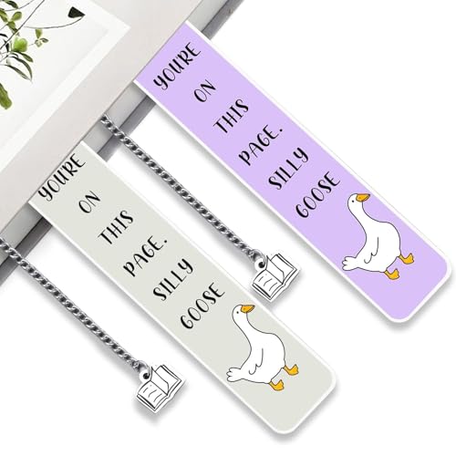 TADAYIM Lesezeichen Für Buchliebhaber, Nettes Metall Lesezeichen Für Bücherwürmer, 2er Set Kreative Seitenhalter Accessoires Für Buchliebhaberinnen, Lehrer & Studenten - Ideales Geschenk Zu von TADAYIM
