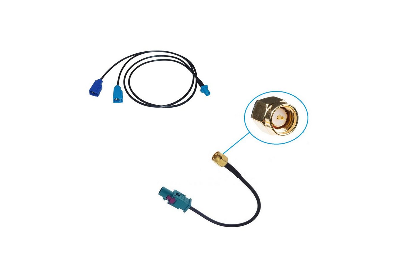 TAFFIO FAKRA Antenne Doppel Splitter Verteiler+SMA Adapter fr GPS DAB DVB GSM KFZ Adapter von TAFFIO