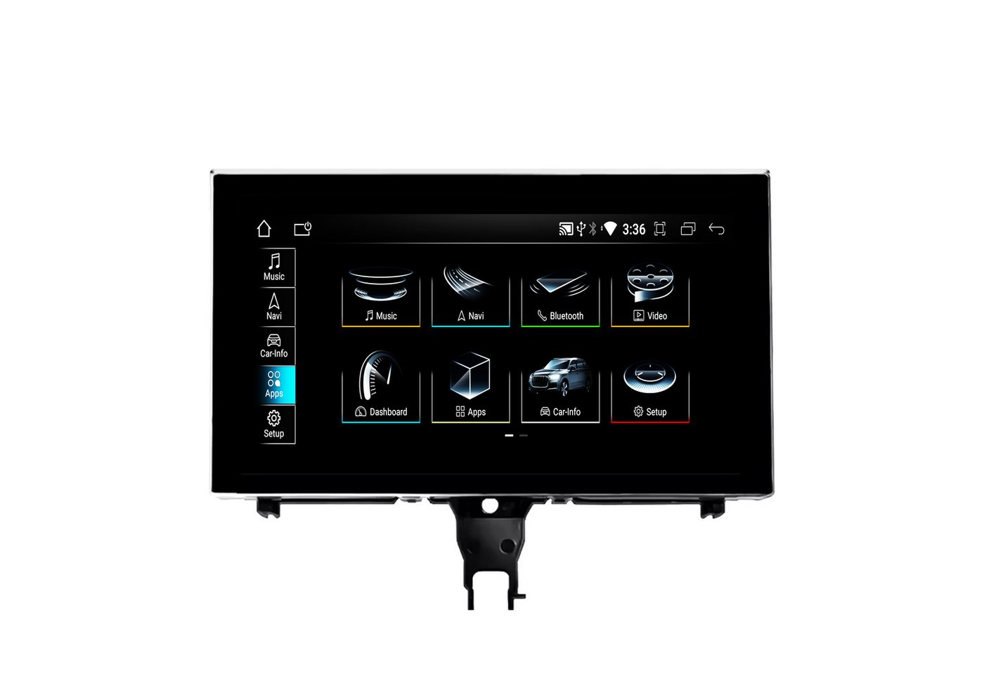 TAFFIO Für Audi A6 C7 RMC 9 Touchscreen Android GPS Navigation CarPlay Einbau-Navigationsgerät" von TAFFIO