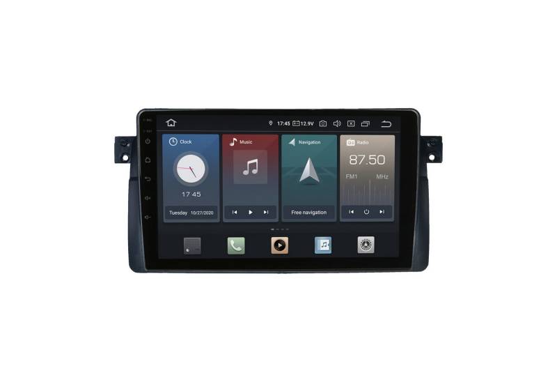 TAFFIO Für BMW E46 9" Touch Android Autoradio GPS Navi CarPlay AndroidAuto Einbau-Navigationsgerät von TAFFIO