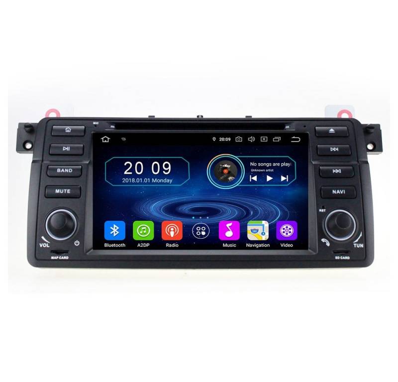 TAFFIO Für BMW E46 M3 7" Touchscreen Android Autoradio GPS Navi DVD CarPlay Einbau-Navigationsgerät von TAFFIO