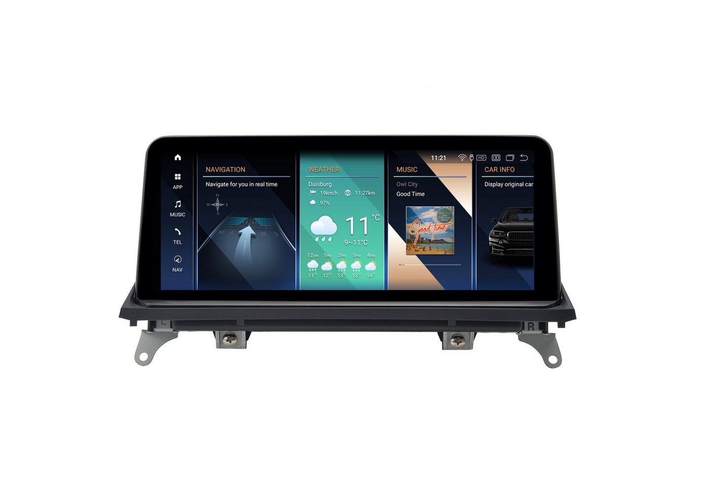 TAFFIO Für BMW X5 X6 E70 E71 CIC 10.2 Touchscreen Android GPS Carplay Einbau-Navigationsgerät" von TAFFIO