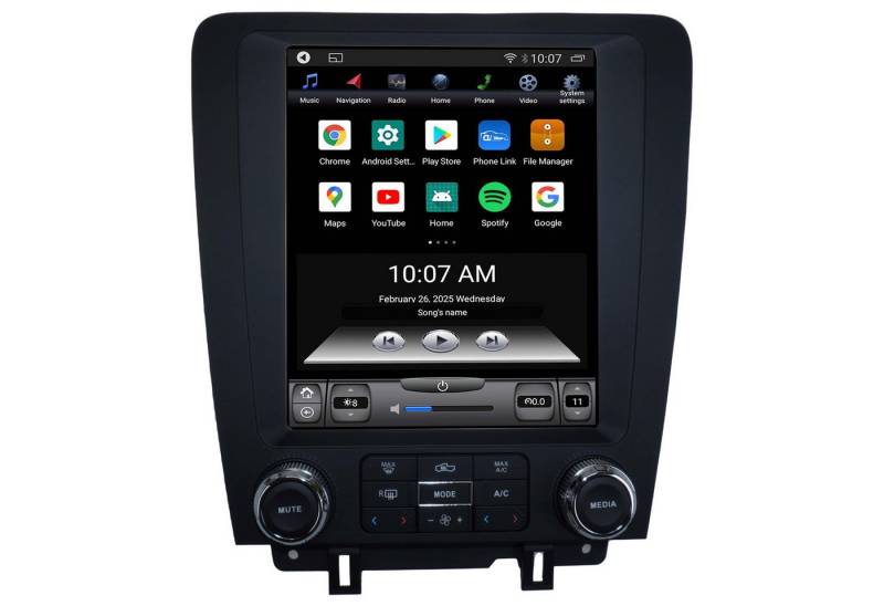 TAFFIO Für Ford Fiesta MK7 08-17 9.7"Touch Android Autoradio GPS Navi CarPlay Einbau-Navigationsgerät von TAFFIO