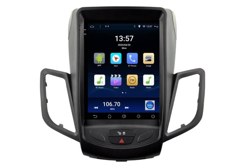 TAFFIO Für Ford Fiesta MK7 08-17 9.7"Touch Android Autoradio GPS Navi CarPlay Einbau-Navigationsgerät von TAFFIO