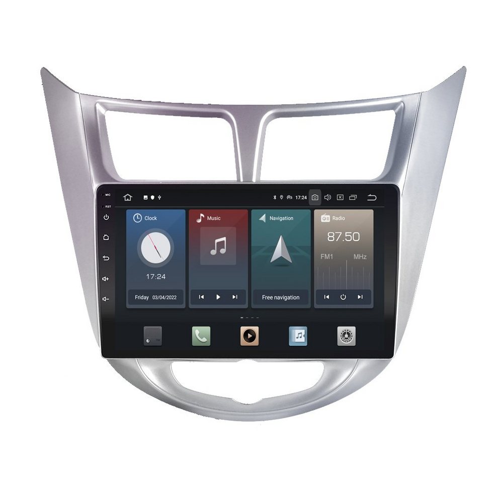 TAFFIO Für Hyundai Solaris Accent Verna 9 Touch Android Radio GPS CarPlay Einbau-Navigationsgerät" von TAFFIO