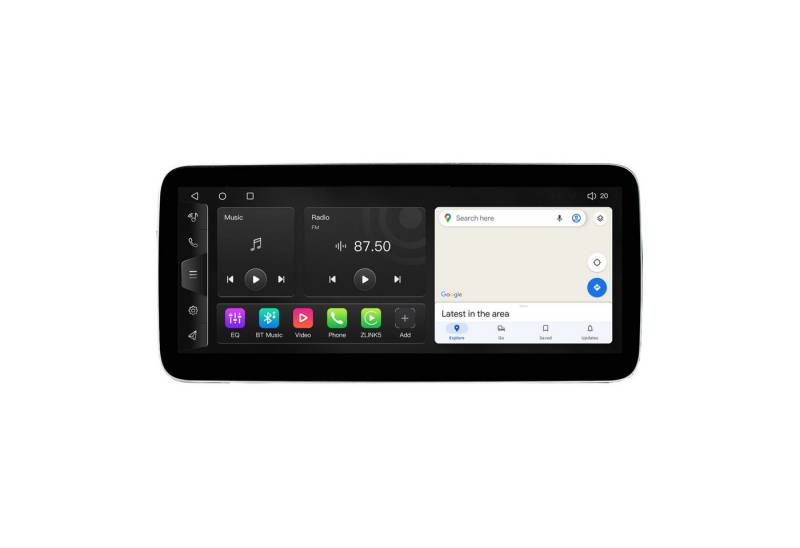 TAFFIO Für Jeep Chrysler Dodge 300C Journey 12"Touch Android GPS Navi CarPlay Einbau-Navigationsgerät von TAFFIO