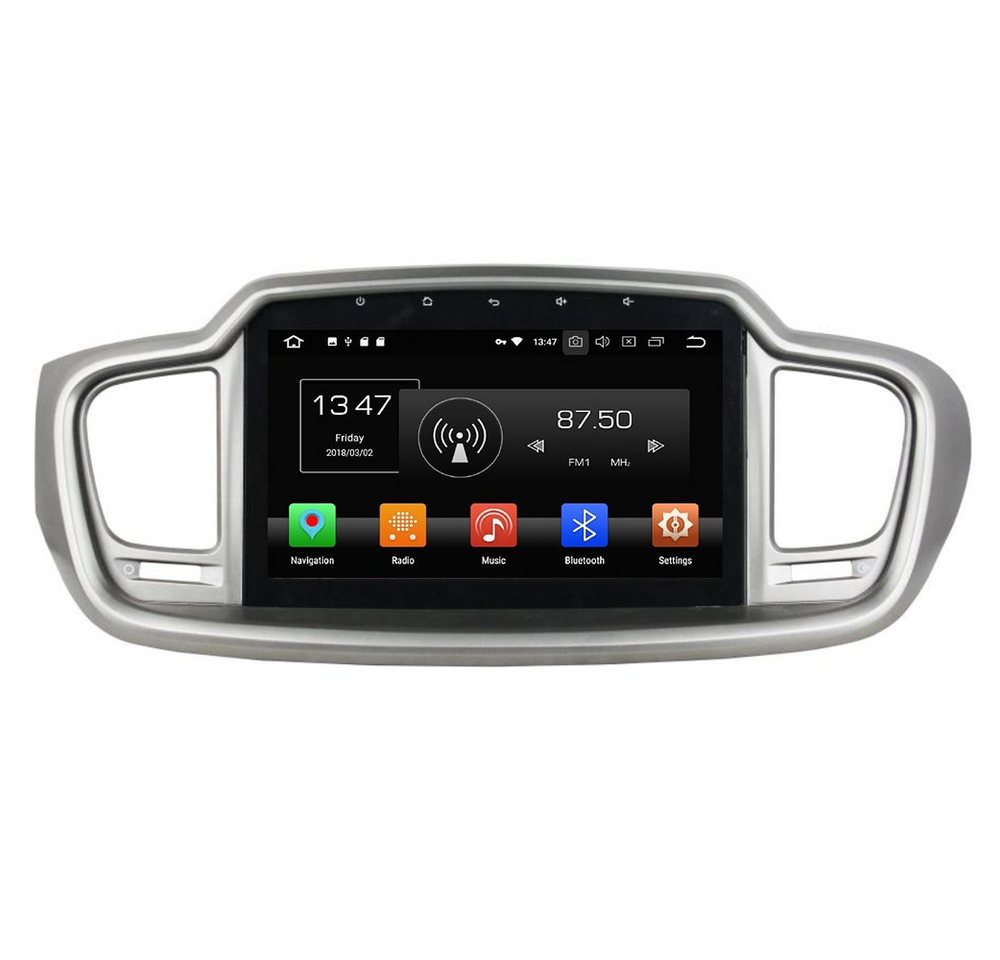 TAFFIO Für Kia Sorento 9 Touchscreen Android Autoradio GPS Bluetooth USB Einbau-Navigationsgerät" von TAFFIO