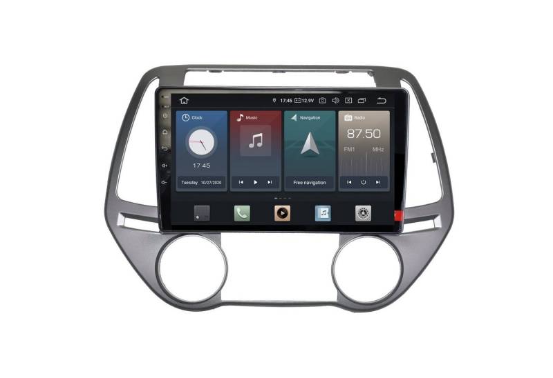 TAFFIO Für Kia i20 12-14 9"Touchscreen Android Autoradio CarPlay AndroidAuto Einbau-Navigationsgerät von TAFFIO