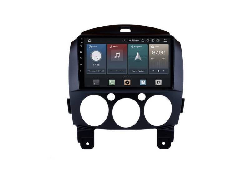 TAFFIO Für Mazda 2 9" Touchscreen Android Autoradio GPS CarPlay AndroidAuto Einbau-Navigationsgerät von TAFFIO