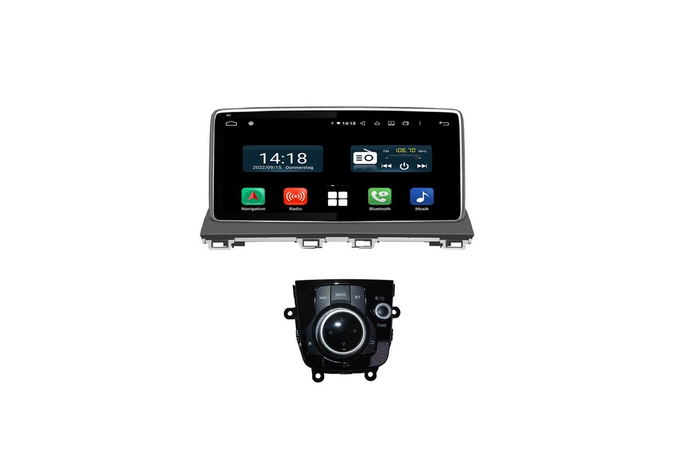 TAFFIO Für Mazda 3 9 Touchscreen Android Autoradio GPS CarPlay W-LAN Einbau-Navigationsgerät" von TAFFIO