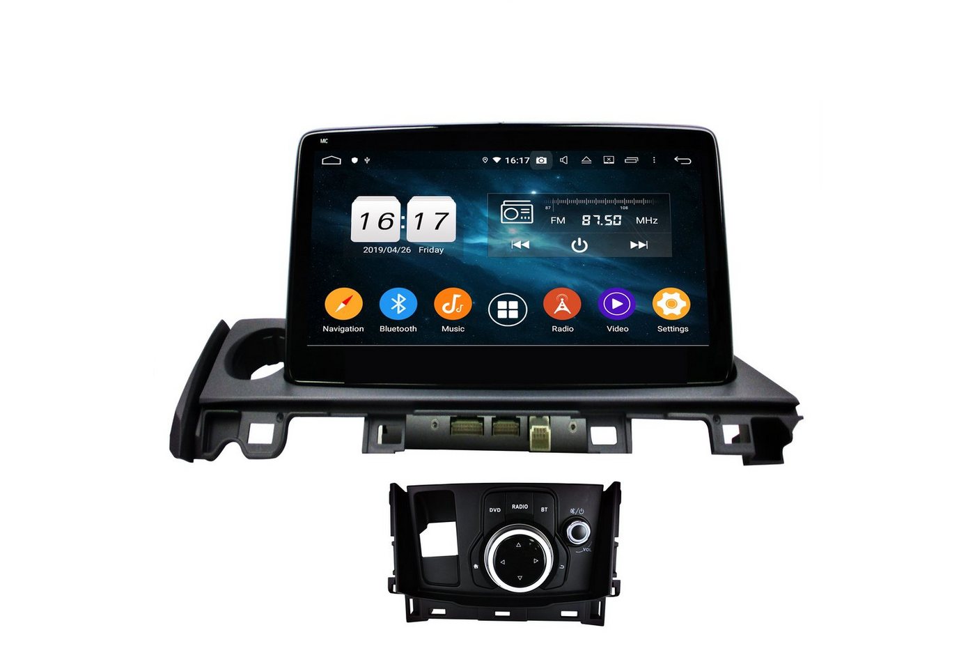 TAFFIO Für Mazda 6 10 Touchscreen Android Radio GPS USB Bluetooth Carplay Einbau-Navigationsgerät" von TAFFIO