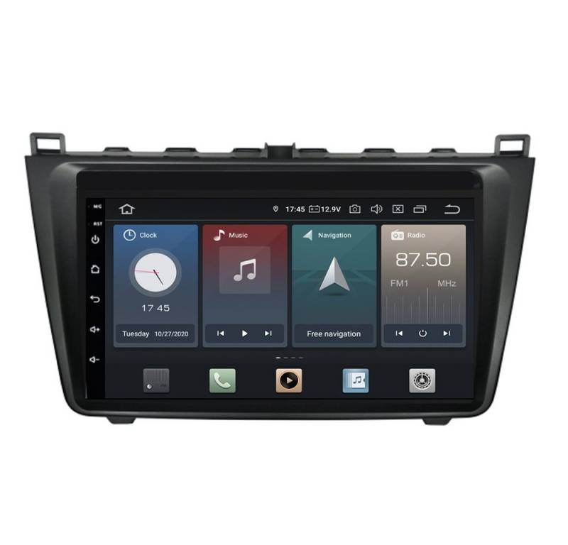 TAFFIO Für Mazda 6 9" Touchscreen Android Autoradio GPS Carplay AndroidAuto Einbau-Navigationsgerät von TAFFIO
