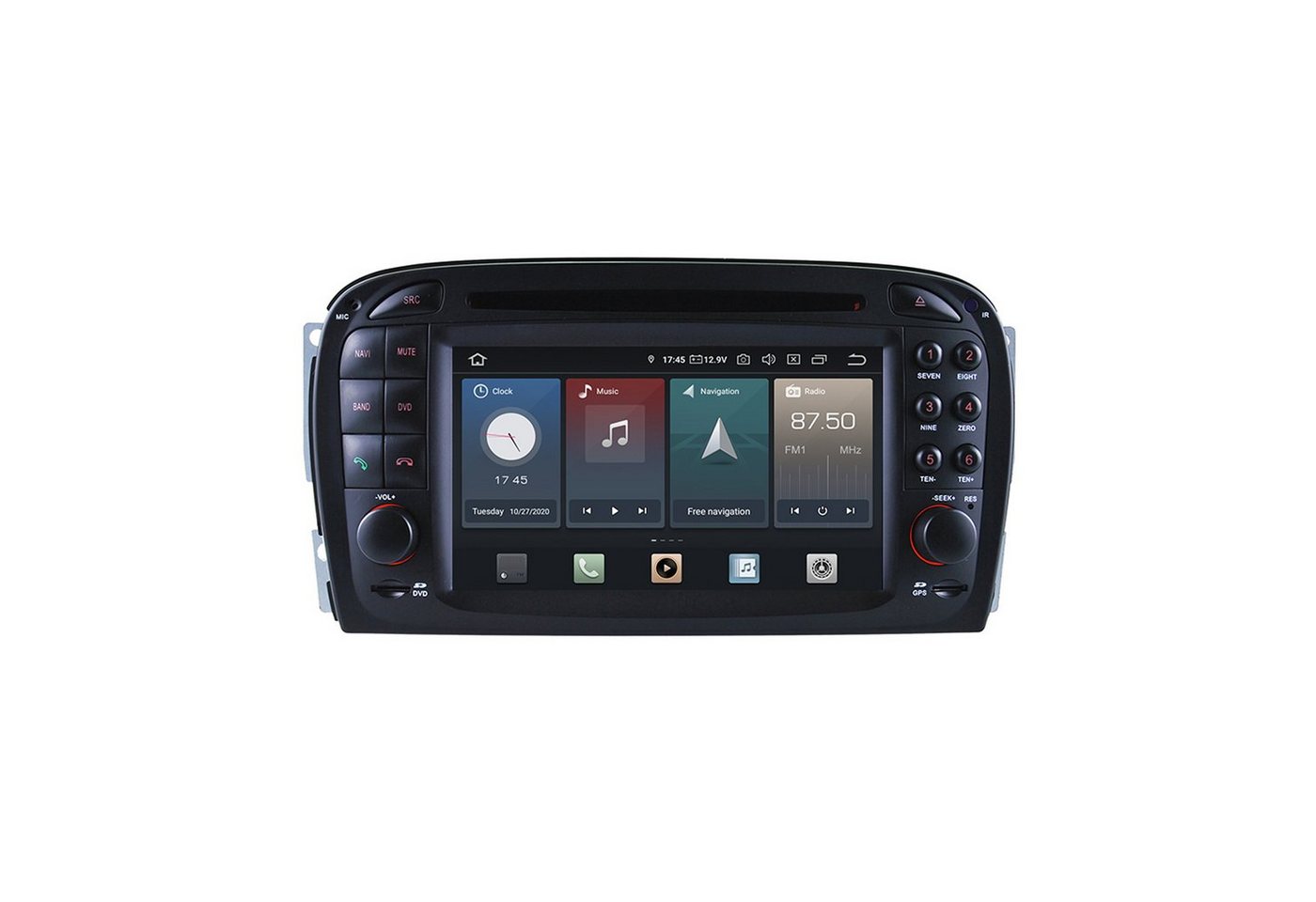 TAFFIO Für Mercedes Benz SL R230 BOSE 7 Touch Android Autoradio GPS CarPlay Einbau-Navigationsgerät" von TAFFIO