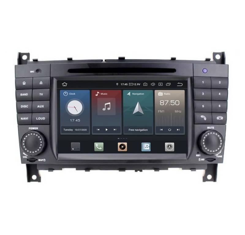 TAFFIO Für Mercedes Benz W463 W203 7" Touch Android Autoradio GPS CarPlay Einbau-Navigationsgerät von TAFFIO