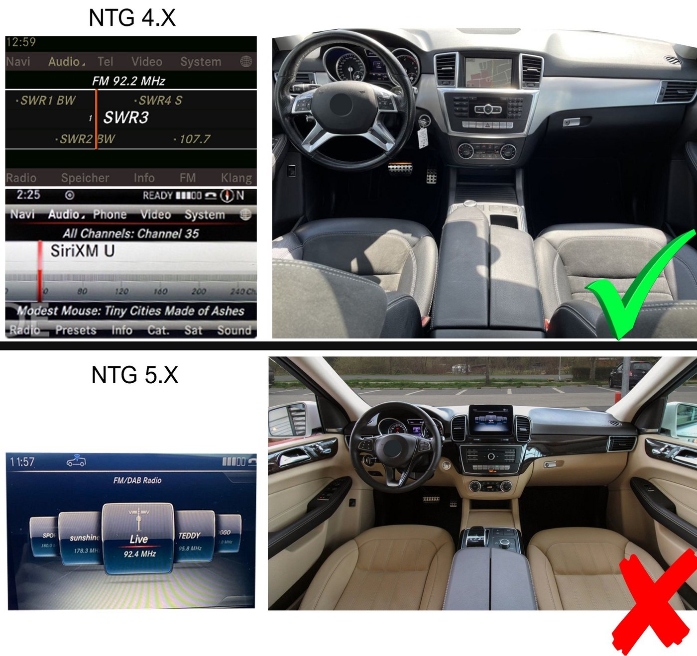 TAFFIO Für Mercedes ML GL W166 X166 NTG 4x 8.4 Touchscreen Android Carplay Einbau-Navigationsgerät" von TAFFIO