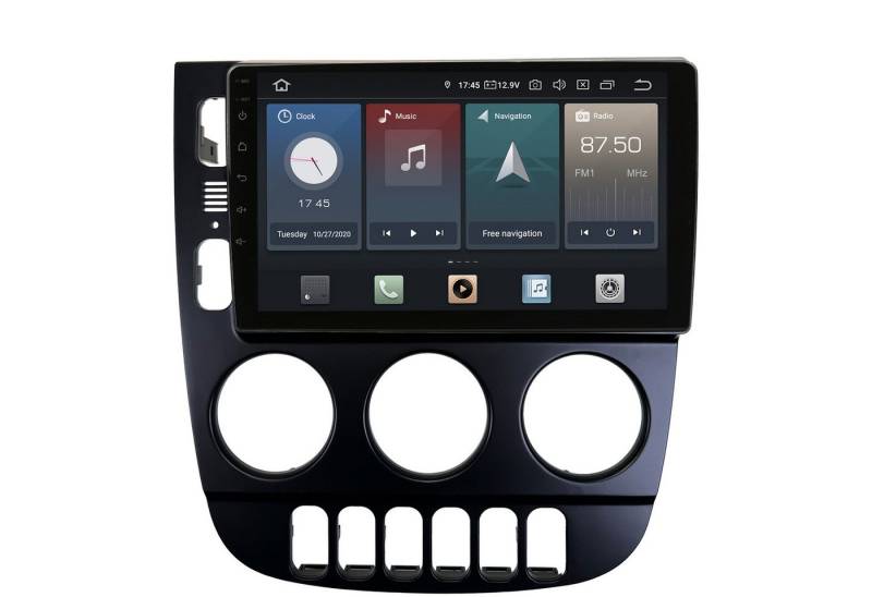 TAFFIO Für Mercedes ML W163 Klimaautomatik 9" Touch Android Autoradio CarPlay Einbau-Navigationsgerät von TAFFIO