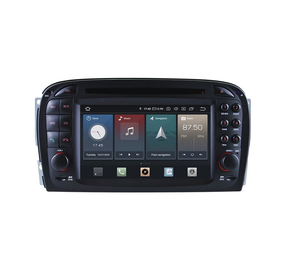 TAFFIO Für Mercedes SL R230 DX 7 Touchscreen Android Autoradio GPS CarPlay Einbau-Navigationsgerät" von TAFFIO