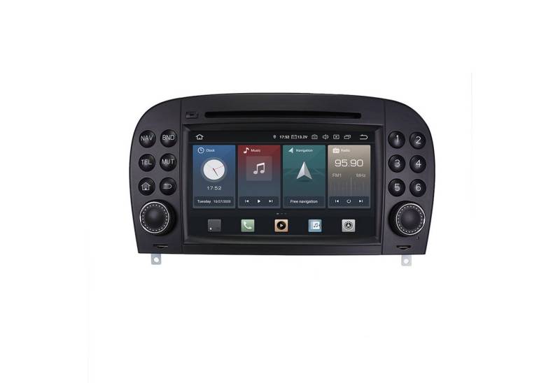 TAFFIO Für Mercedes SL R230 NTG 2.5 7" Touch Android Autoradio GPS CarPlay Einbau-Navigationsgerät von TAFFIO