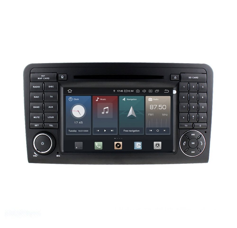 TAFFIO Für Mercedes W164 ML X164 GL 7 Touch Android Autoradio GPS CarPlay Einbau-Navigationsgerät" von TAFFIO