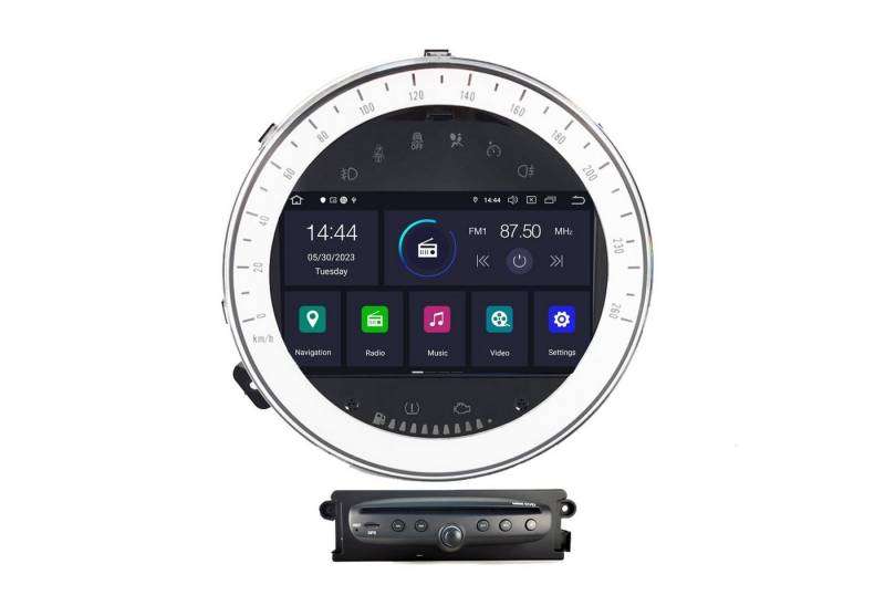 TAFFIO Für Mini Cooper Countryman Roadster 7" Touch Android Radio GPS Carplay Einbau-Navigationsgerät von TAFFIO