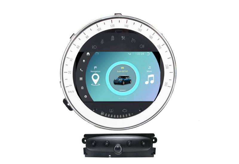 TAFFIO Für Mini R55 R56 R57 7" Touch Android Autoradio GPS Navi Carplay Einbau-Navigationsgerät von TAFFIO