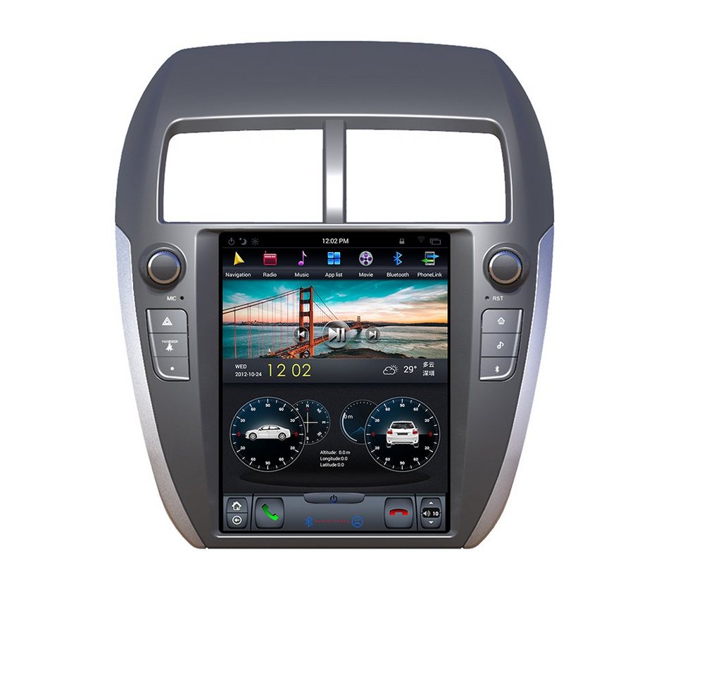 TAFFIO Für Mitsubishi ASX Peugeot 4008 10.4 Touch Android Autoradio CarPlay Einbau-Navigationsgerät" von TAFFIO