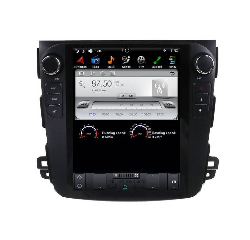TAFFIO Für Mitsubishi Outlander 06-12 10"Touch Android Autoradio Navi CarPlay Einbau-Navigationsgerät von TAFFIO