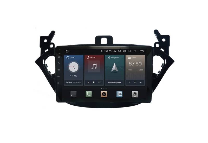 TAFFIO Für Opel Adam Corsa E 9" Touchscreen Android Autoradio Navi CarPlay Einbau-Navigationsgerät von TAFFIO