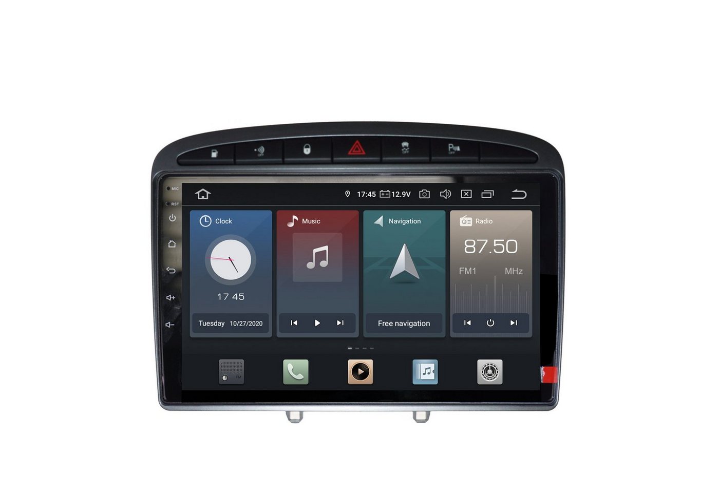 TAFFIO Für Peugeot 308 408 RCZ 9 Touchscreen Android Autoradio GPS CarPlay Einbau-Navigationsgerät" von TAFFIO