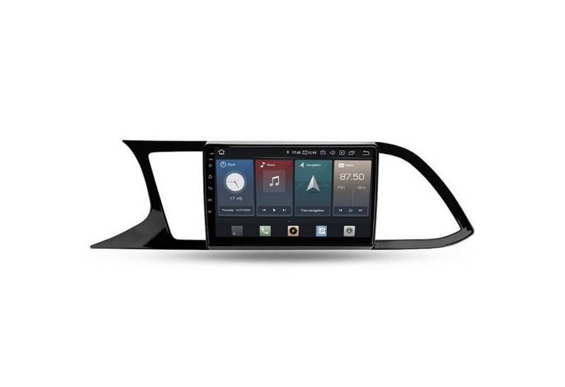 TAFFIO Für Seat Leon III 3 5F 9" Touchscreen Android Autoradio GPS CarPlay Einbau-Navigationsgerät von TAFFIO