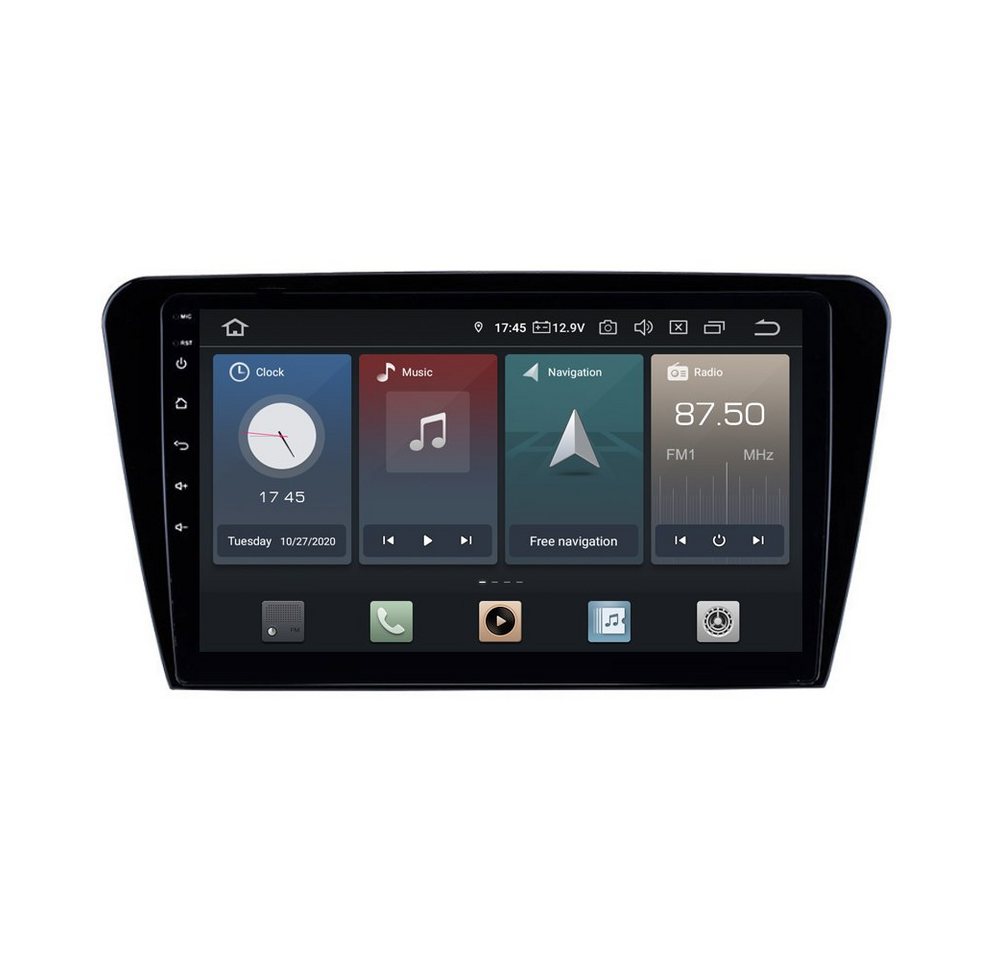 TAFFIO Für Skoda Octavia 3 III 5E 10 Touch Android Autoradio GPS CarPlay Einbau-Navigationsgerät" von TAFFIO