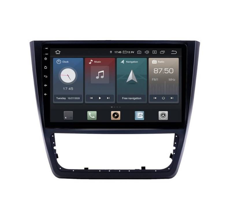 TAFFIO Für Skoda Yeti 10" Touchscreen Android Autoradio GPS CarPlay Einbau-Navigationsgerät von TAFFIO
