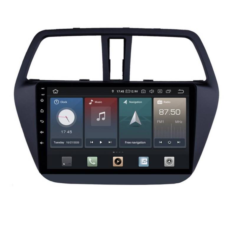 TAFFIO Für Suzuki S-Cross SX4 9"Touchscreen Android Autoradio GPS CarPlay Einbau-Navigationsgerät von TAFFIO