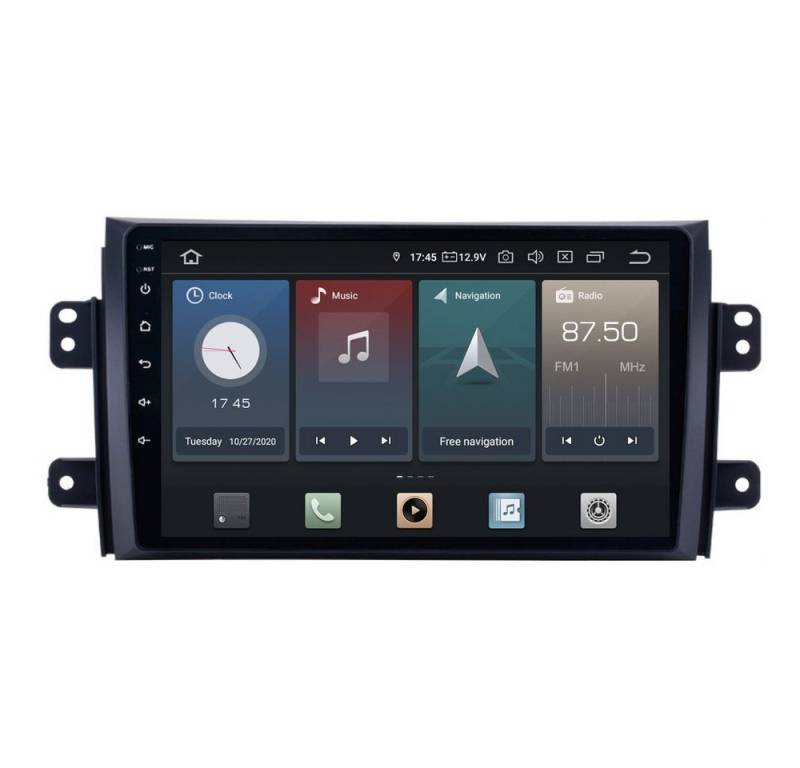 TAFFIO Für Suzuki SX4 Fiat Sedici 9"Touchscreen Android Autoradio GPS CarPlay Einbau-Navigationsgerät von TAFFIO