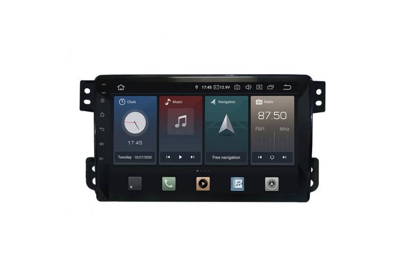 TAFFIO Für Suzuki Splash 9" Touchscreen Android Autoradio Navigation CarPlay Einbau-Navigationsgerät von TAFFIO