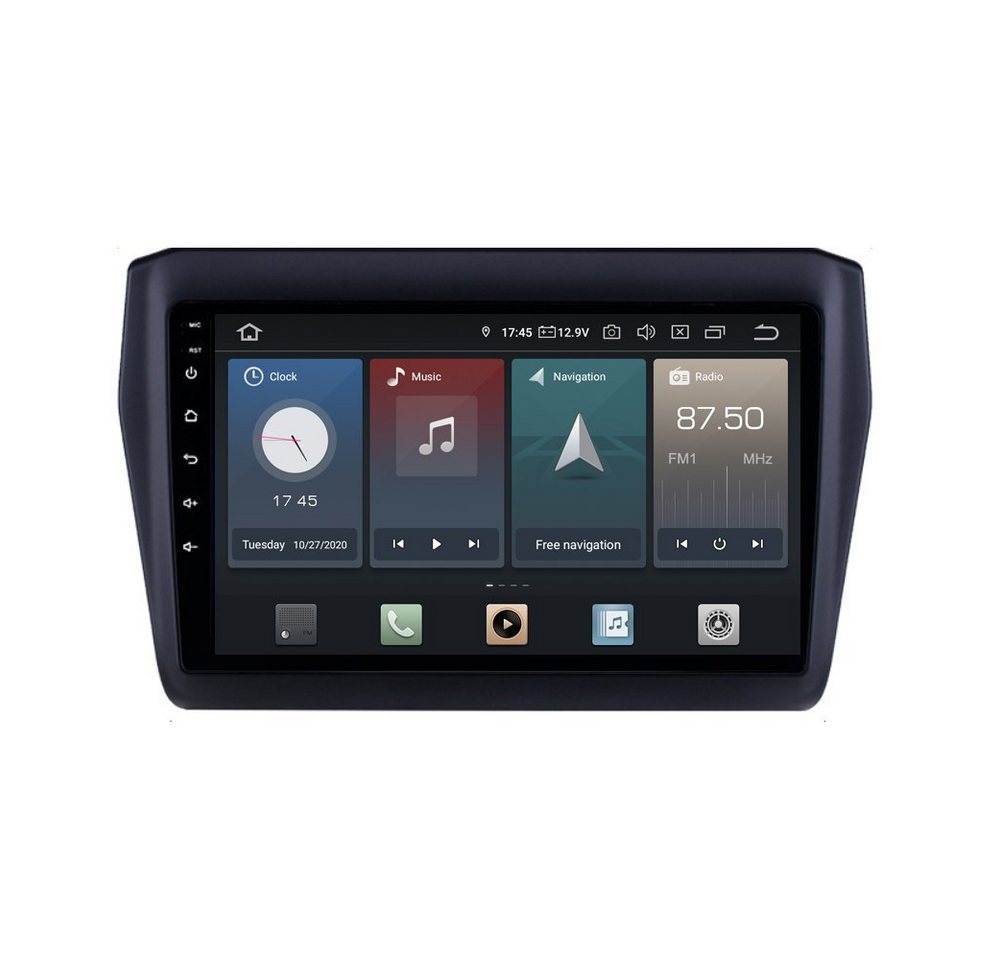 TAFFIO Für Suzuki Swift 9 Touch Android Autoradio GPS CarPlay AndroidAuto Einbau-Navigationsgerät" von TAFFIO