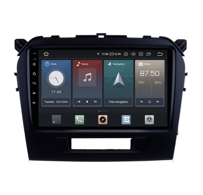 TAFFIO Für Suzuki Vitara 9Touch Android Autoradio GPS CarPlay AndroidAuto Einbau-Navigationsgerät" von TAFFIO