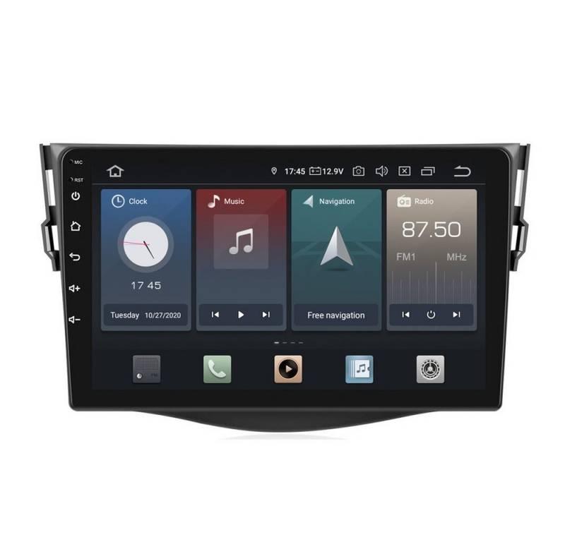 TAFFIO Für Toyota RAV4 3 CA30W 06-13 9" Touchscreen Android GPS CarPlay Einbau-Navigationsgerät von TAFFIO