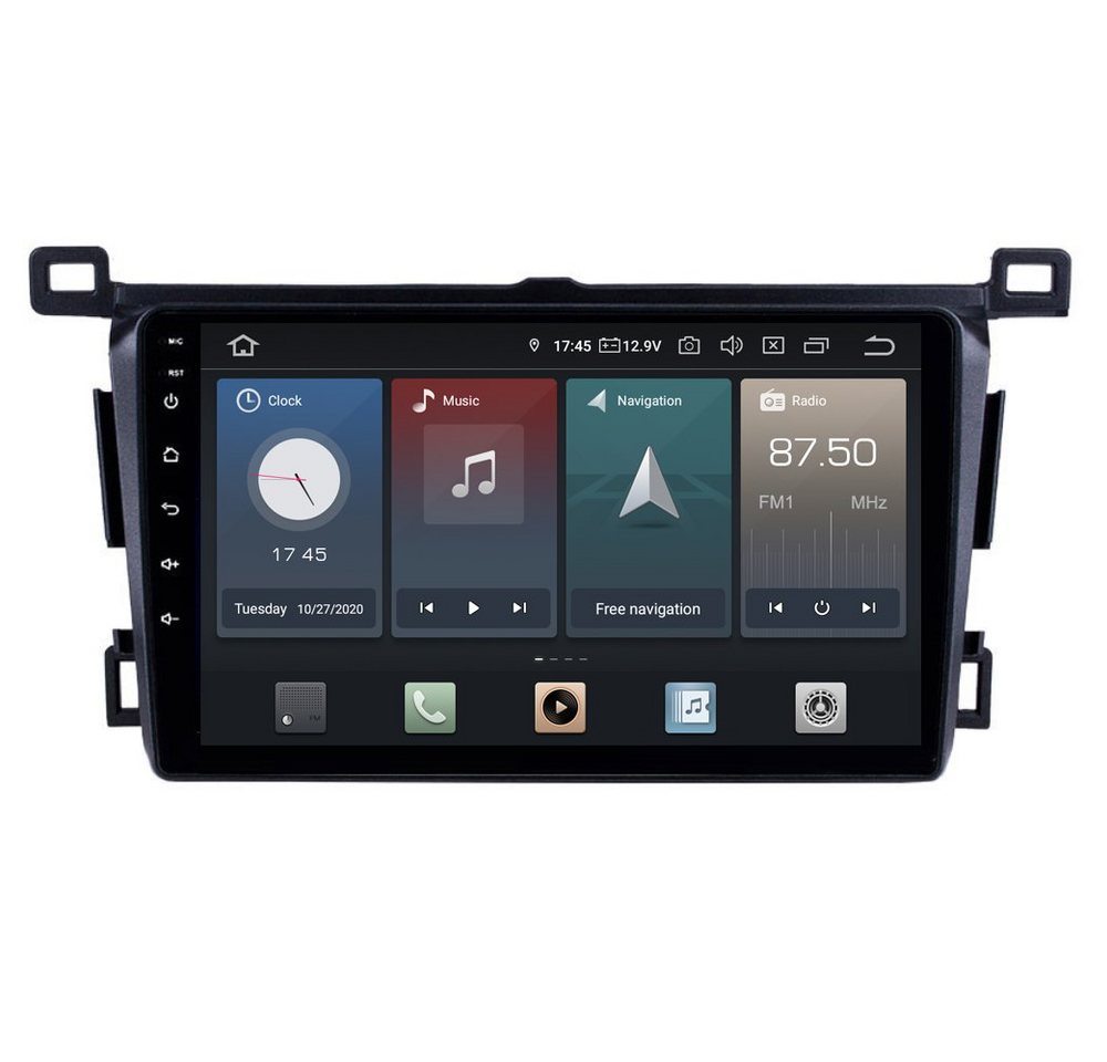 TAFFIO Für Toyota RAV4 9 Touchscreen Android Autoradio CarPlay AndroidAuto Einbau-Navigationsgerät" von TAFFIO
