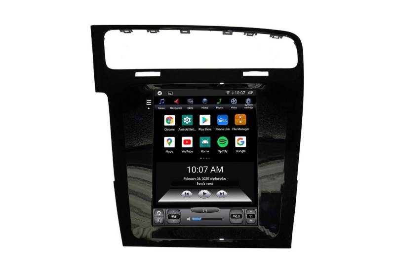 TAFFIO Für VW Golf 7 9.7" Touchscreen Android Autoradio GPS Navi CarPlay Einbau-Navigationsgerät von TAFFIO