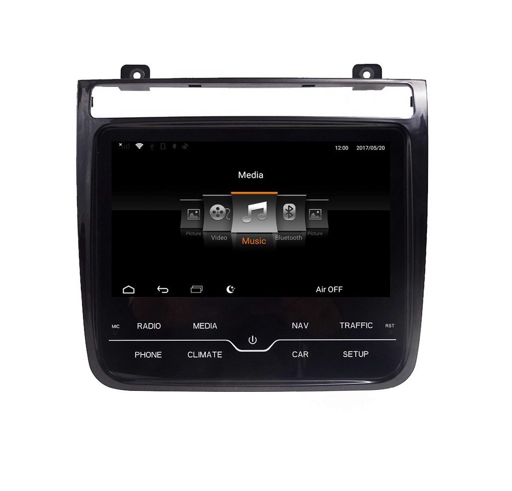 TAFFIO Für VW Touareg 2 RNS850 9 Touchscreen Android GPS CarPlay Einbau-Navigationsgerät" von TAFFIO