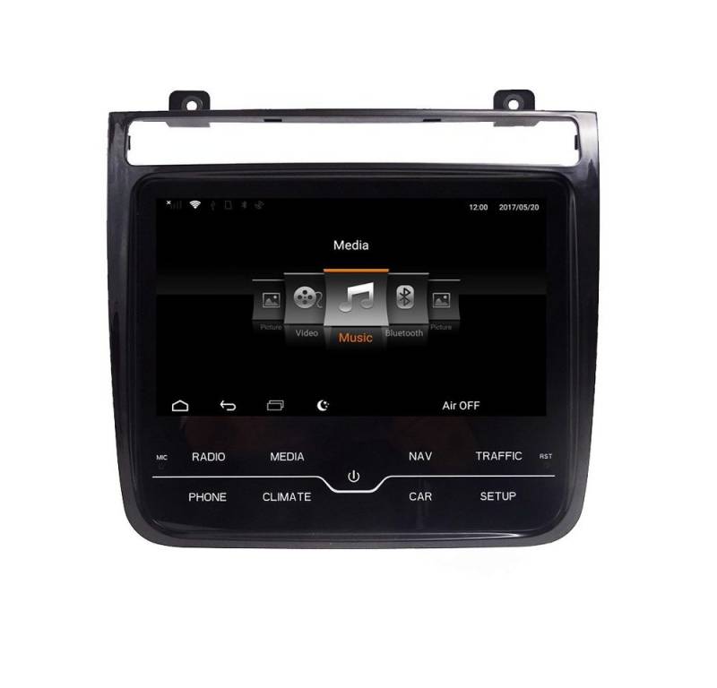 TAFFIO Für VW Touareg 2 RNS850 9" Touchscreen Android GPS CarPlay Einbau-Navigationsgerät von TAFFIO