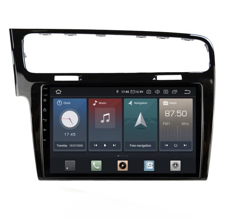 TAFFIO Für Volkswagen Golf 7 VII 10" Touch Android Radio CarPlay AndroidAuto Einbau-Navigationsgerät von TAFFIO