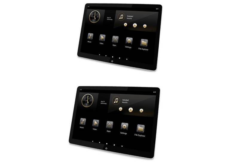 TAFFIO Set 1 Paar 10.5" Touchscreen Android Monitor 8GB+128GB WiFi 4G SIM Navigationsgerät von TAFFIO
