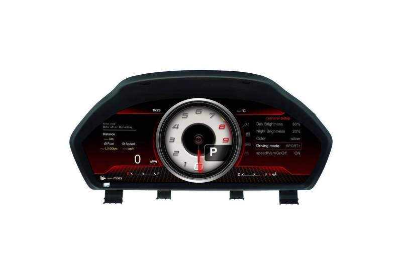 TAFFIO Tachometer Für BMW 3er - Reihe E90 E91 E92 E93 Digital Tacho Kombiinstrument LED von TAFFIO